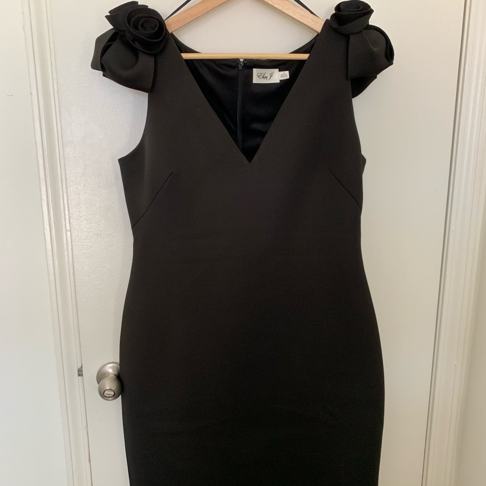 Eliza J Flower Detail Sheath Dress